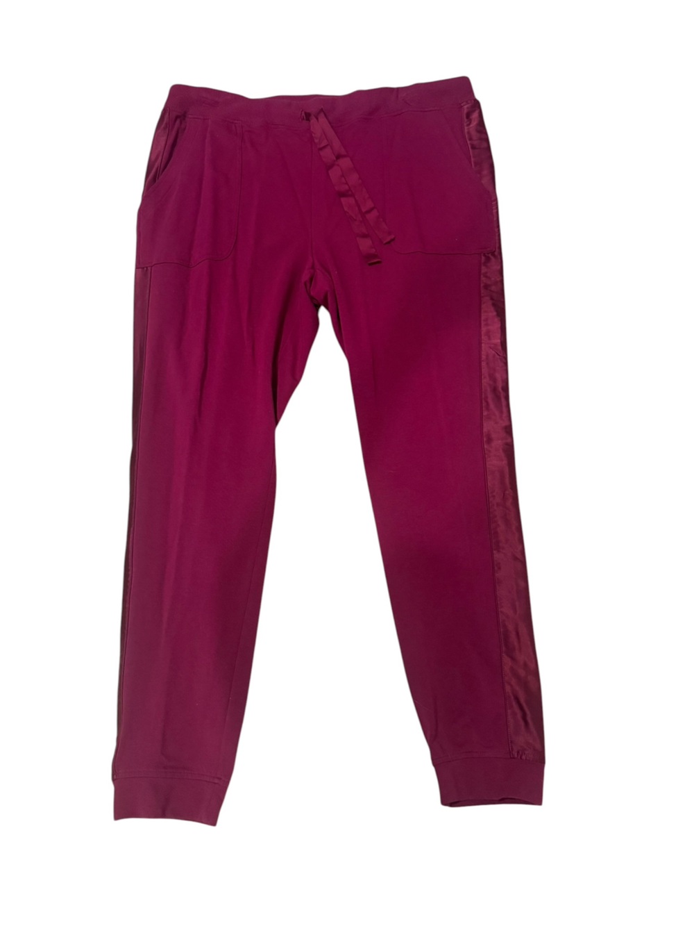 Chico's Zenergy Deep Berry Maroon Pink Purple Joggers Size XL (3)